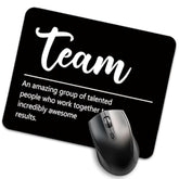 Team Definition Funny Mouse Pad For Desk, Team Gifts For Men Women, Teammate Gifts For Coworker, Best Team Desk Mat, Team Mouse Pad Gifts For Colleague Employee, Team Member Gifts