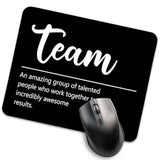 Team Definition Funny Mouse Pad For Desk, Team Gifts For Men Women, Teammate Gifts For Coworker, Best Team Desk Mat, Team Mouse Pad Gifts For Colleague Employee, Team Member Gifts