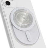 Oval Magnetic Phone Grip – Magsafe Compatible, Translucent Design, Slim And Lightweight, Grip And Stand For (Transparent)