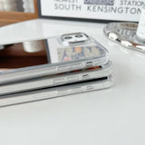 Mirror Case For Iphone 15 Pro Max, Mirror For Girls Women Makeup, Cute Glossy Hard Back+Clear Soft Tpu Bumper Slim Fit Anti-Drop Shockproof Protective Case For Iphone 15 Pro Max