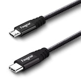 Usb C To Micro Usb Cable 1M Nylon Braided Type C To Micro Usb Cord Compatible With Galaxy S7/S6, Htc One/10 And More (Black, 3Ft)