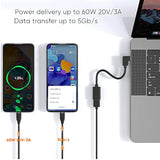 CableCreation Type C to USB 3.0 Adapter, 90 Degree USB C Male to USB A Female OTG Cable Adapter, Compatible with MacBook Pro, Samsung Note 8, Dell XPS 15 etc., 15 cm/Black