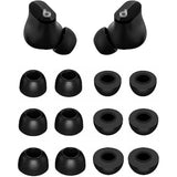 Foam Ear Tips Compatible With Beats Studio Buds + Plus, S/M/L Sizes 6 Pairs Soft Memory Foam Replacement Tips Earbuds Covers Eartips Compatible With Beats Studio Buds +, Black 12