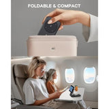 Portable Charger, 3-In-1 Charging Station 10000Mah Portable Charger Power Bank For Magsafe Foldable Battery Pack Travel For Iphone 16/15/14/13/12, For Apple Watch 10/9/8/7/6/5/Ultra/2, Black