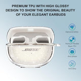 for Bose Ultra Open Earbuds Case Glitter,Cute Sparkle Bling for Bose Ultra Open Case Cover 2024,Soft TPU Cover for Bose Open Ear Earbuds Accessories