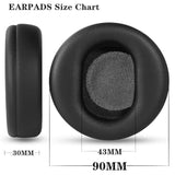 Replacement Ear Pads Cushions Compatible With Microsoft Surface Headphones Gen I/Gen Ii Replacement Earpads Protein Leather Memory Sponge Ear Cushion (Black)