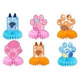Blue Dog Birthday Decoration Set, Cartoon Animal Happy Birthday Banner & Party Supplies