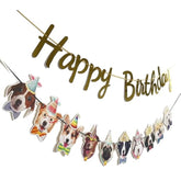 Funny Dog Birthday Garland Puppy Face "Happy Birthday" Bunting Banner Decor