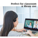 20 Pack Classroom Kids Headphones On Ear Headphones Over The Head Earphones For Student School Children Teen Boys Girls Adults, Black