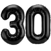 40 Inch Number 30 Balloons Jumbo Foil Balloons for 30th Birthday & Anniversary Decor
