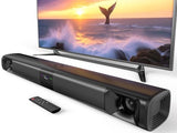 Sound Bar for Smart TV, 80W Surround Sound System, 2-in-1 Detachable Design, 2.0 Channel Soundbar, 4 Woofers & Dual Horn Tweeters, Bluetooth5.3 ARC