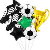Soccer Party Balloons Foil Soccer Balls Football Sneakers Trophy Stars Sports Decor