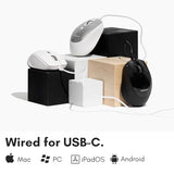 Usb C Mouse Wired - Precise, Comfortable, And Quiet - Type C Mouse For Mac, Macbook Pro/Air, Imac, Apple Ipad, Windows Computer Pc, Laptop - Usbc With 4 Dpi Modes