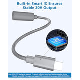 Starlink Mini Usb C To Dc Adapter Extension Cable Fit For Starlink Mini Dc To Dc Power Cable, Convert Dc Male To Type C Male For Powering Starlink With 65W+ Pd Usb-C Charger And Power Bank