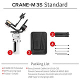 Zhiyun Crane M3S Handheld Gimbal 3-Axis Stabilizer All in One Design for Mirrorless Cameras Like Sony,Canon,Smartphone Like iPhone,Sumsung,Action Cameras Like Gopro (Crane M3 Upgrade Version in 2023)
