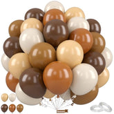 12Inch Brown Neutral Latex Balloons Wedding Fall Baby Shower Thanksgiving Decor