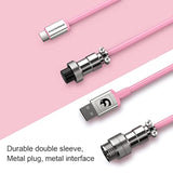 Custom Coiled Usb C To A Cable And Rose Gold Coiled Cable Winder With Detachab