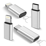?2*Lightning Female to USB C Male Charger Converter&?2*Type C Female to Lightning Male Adapter? for iPhone 15 Pro Max Plus/14 13 12,,iPad