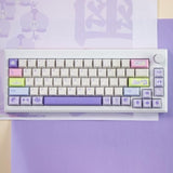 Pbt Keycaps - Cherry Profile Custom Keycaps, 144 Keys, Dye-Sublimation, Orchid