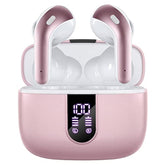 Bluetooth Earbuds, 60H Playback, LED Display, Wireless Charging, IPX5, Mic