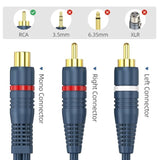 Rca Splitter 1 Female To 2 Male 2 Pack, Rca Y Splitter Rca Audio Video Cable S