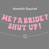 Princess Bachelorette Banner Me A Bride Shut Up Rose Gold Party Decoration