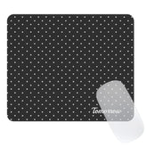 Cute Fashion Polka Dot Mouse Pad, Waterproof Aesthetics Dots Mouse Mat Design,Non-Slip Rubber Base Computer Simple Funny Mousepad,Wave Point Small Mouse Pad Desk Accessories,Black