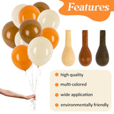 Fall Balloon Garland Arch: 100 Orange, Brown, White Latex Balloons