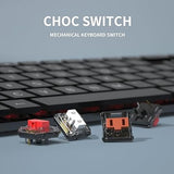 Kailh 1350 Chocolate White Low Profile Mechanical Keyboard Switches,Clicky Rgb/Smd Switch(72Pcs,Choc White)
