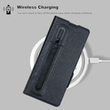 Motorola Moto Razr Fold Luxury Leather Wallet Case with Pen Holder and Card Slots, Compatible with MagSafe, Moto Pen Ultra Slot, RFID Blocking, Magnetic Slim Phone Cover