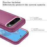 Phone Case For Google Pixel 10/10 Pro Case With Hd Screen Protector, Heavy Duty Shockproof & Dropproof 3-Layer Cover Phone Case For Pixel 10/10 Pro Case, Wineredpink