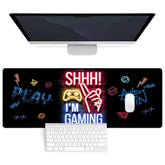 Mouse Pad 80X30Cm Gaming Mouse Pad Extended Large Computer Keyboard Mouse Mat Desk Pad With Soft Smooth Surface And Anti-Slip Rubber Base Gaming Mats For Desk Gamer Office Home (Game-E)