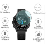 Watch Screen Protector (3+1Pack) Compatible For Garmin Forerunner 245/245 Music, Tempered Glass Film Anti-Scratch High Definition Full Coverage And Soft Tpu Protective Case