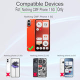 2 Pack Screen Protector For Nothing Cmf Phone 1 5G 6.7",9H Hardness Tempered Glass,With 1Pc Camera Lens Protector,Easy To Install