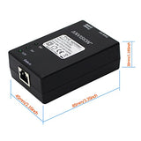 2-Pack Active Gigabit Poe Splitter Adapter With Multi-Size Tips, Ieee 802.3Af Compliant, Up To 100 Meters (328 Feet), Dc 5V/9V/12V Power Output For Ip Camera Ap Voip Phone And More