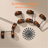Chilkey Stupid Keyboard Stabilizers, Snap-In Stabilizers With 2U 6.25U 7U Wires, 1.2Mm Pcb Mount Stabs Kit For Mechanical Keyboards Mx Switches