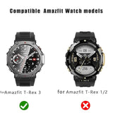 4 Pack Anti-Scratch Film For Amazfit Trex 3 Screen Protector, Full Protective 9H Hardness Tempered Glass Fit For Amazfit Trex 3 Case Smartwatch