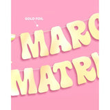 Margs & Matrimony Gold Foil Banner 5Ft Bachelorette Fiesta Bride To Be Backdrop