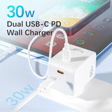 180° Rotating Plug Wall Charger Plug Power Adapter With Pd 30W Usb-C Charger Block- Usb Power Adapter Charging Adapter For Iphone15/15Plus/15Pro/15Pro Max,14/13/12 Series, Galaxy, Pixel 4/3, Ipad