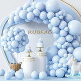 129pcs Pastel Blue Balloons Garland Arch Kit Baby Shower Birthday Wedding Decor