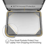 MOSISO Compatible with MacBook Air 13 inch Case 2025 2024 2023 2022 M4 A3240 M3 A3113 M2 A2681, Hard Shell&Sleeve Bag&Keyboard Skin&Webcam Cover&Screen Film for MacBook Air 13.6 inch, Black