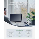 3 In 1 Wireless Charging Station With Qi2 Magnetic Charger For Iphone 16 Pro/16/16 Pro Max/15 Pro/15/15 Pro Max, For Apple Watch 9/Ultra 2/Se/8/7/6/5/4/3/2, For Airpods Pro/Pro 2/3 (Black)