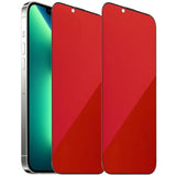 2 Pack Anti-Blue Privacy Tempered Glass For Iphone 13 Pro Max/Iphone 14 Plus Anti-Spy Screen Protector Anti-Peeping Film Gradient Colorful 6.7 Inch