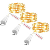 Rechargeable Fairy Lights - 7Ft 20 Led String Lights, Usb Rechargeable Battery Operated Twinkle Light For Mason Jars Wed