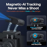 ZHIYUN Smooth 5S AI Pro Gimbal Stabilizer for Smartphone 3-Axis Phone Gimbal with AI Tracker, Magnetic/Built-in Fill Light, Storage Bag, iPhone Stabilizer for Video Recording Filming Vlogging