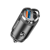 Usb C 60W Car Charger Fast Charge, 30W Pd& 30W Qc3.0 Fast Charge With Metal Body, Flush Fit Pull Ring Style Universal For Iphone 13/13 Pro/12/12 Pro Max/Xs/Xr, Samsung Galaxy, Car Accessories