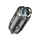 Usb C 60W Car Charger Fast Charge, 30W Pd& 30W Qc3.0 Fast Charge With Metal Body, Flush Fit Pull Ring Style Universal For Iphone 13/13 Pro/12/12 Pro Max/Xs/Xr, Samsung Galaxy, Car Accessories