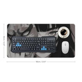 Samurai Large Mouse Pad Japanese Anime Girl Mousepad Gaming Cool Desk Mat Desk Pad For Keyboard And Mouse Mat Non-Slip Base 30X60Cm