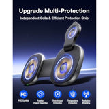 3 In 1 Charging Station For Iphone 16/15/14/13/12 Series, Foldable Travel Charger For Multiple Devices For Airpods 4/3/2/Pro, Wireless Charger Magnetic Charging For Apple Watch 10 9 8 7 6 5 4 3 Ultra