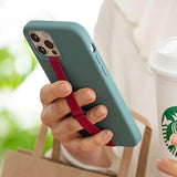 C-Shaped Clip Finger Grip, Silicone Phone Strap Loop Holder for iPhone & Samsung